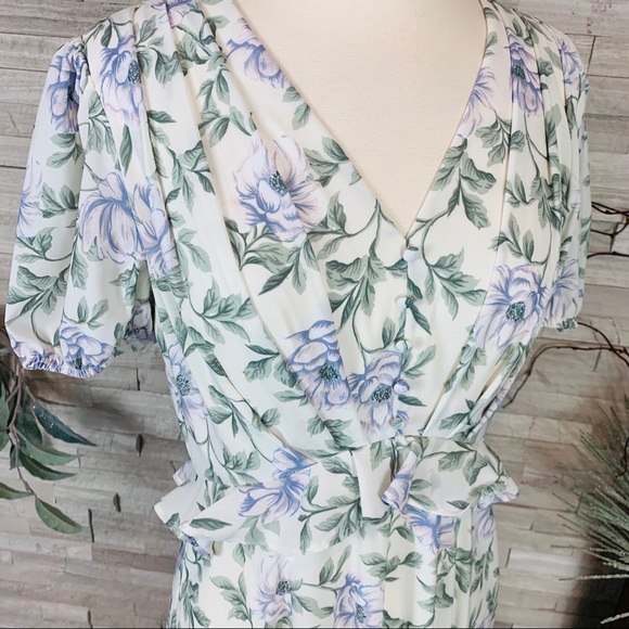 Gal Meets Glam NWT Cassidy Floral Maxi Dress $198 - Picture 9 of 13